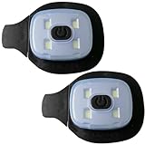 Otbushit 2Pcs Hat Light USB Rechargeable Beanie Light with 3 Luminous Modes Replaceable Small Portable Headlamp Cap for Walking Camping Hunting Fishing