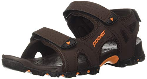 Image of Power Men's Garnet Brown Sandal-8 Kids UK (8614209)