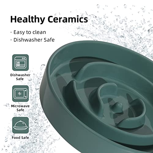 Havniva Ceramic Slow Feeder Dog Bowls, 8.3 in Slow Feeder for Medium Breed by Havniva - Used condition - Image 6