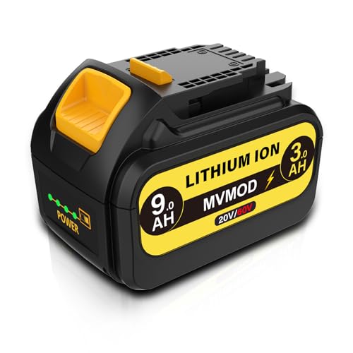MVMOD 9.0Ah 20V/60V Replacement Battery for DeWalt DCB609, Compatible with DeWalt 20V/60V Cordless Power Tools,Replace for Battery DCB206 DCB606 DCB612 Fit for 20V/60V Flexvolt Chargers