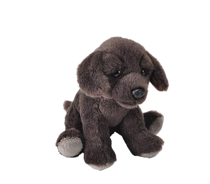 Wild Republic Pocketkins Eco Chocolate Labrador, Stuffed Animal, 5 Inches, Plush Toy, Made from Recycled Materials, Eco Friendly