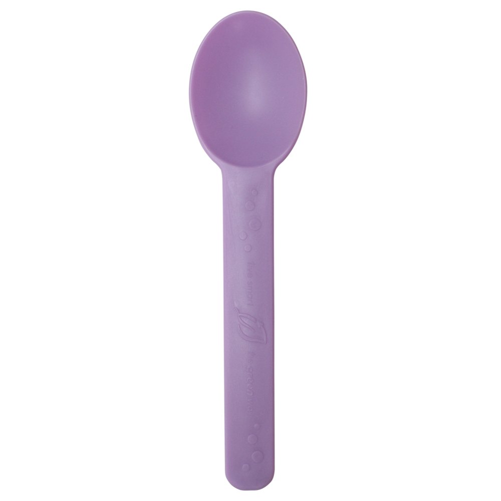 KARAT EARTHKE-U2300 (Purple) Bio-Based Heavy Weight Colored Spoon - Purple (Case of 1000)