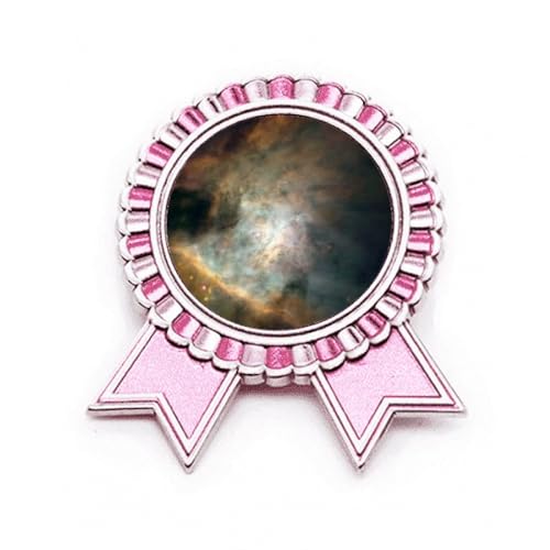 Broche nébuleuses blanches émeraudes en métal Art déco