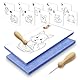 Fettwal Prickelnadel Set Kinder, Prickelset Stickbilder Sticken für Kinder ab 3, mit 2 Prickelnadel 2 Prickelfilz 10 Stickbilder, Verwendung unter Aufsicht der Eltern (Tierthema)