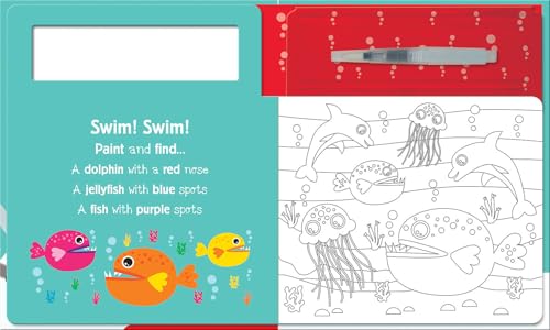 Seek and Find Under the Sea: A reusable water painting activity book for children aged 3-5 (Water Painting Seek and Find) image 5