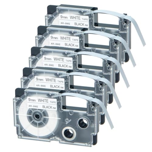 5pk�u���b�N�I���z���C�g9mm x 8m���x���e�[�vAR-9we�W��kl-60 kl-120 kl-hd1 kl-p350w kl-430���x���v�����^�[�ƌ݊���
