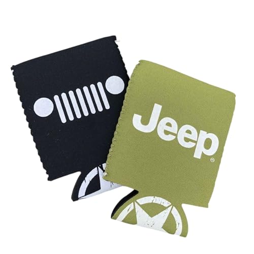 Jeep Wrangler Gladiator Premium Neoprene Can Cooler 2-Pack - Official