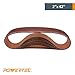 POWERTEC 2x42 Aluminum Oxide Sanding Belts, 10PK, 80 Grit 2 x 42 Sanding Belts for 2x42 Belt Sander, Grinder, Belt and Disc Sander, Knife Making, Woodworking, Metal Working (424208A)