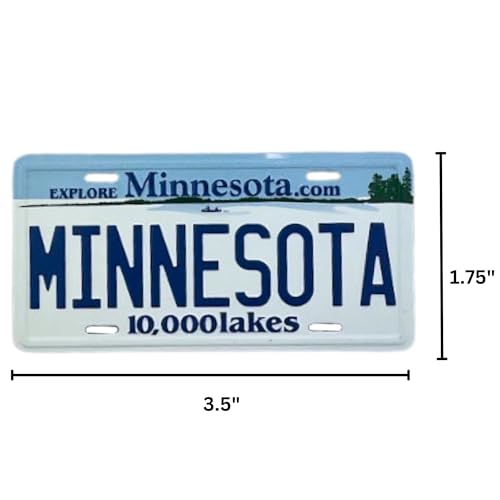 Imán decorativo placa Minnesota pequeño miniatura 4