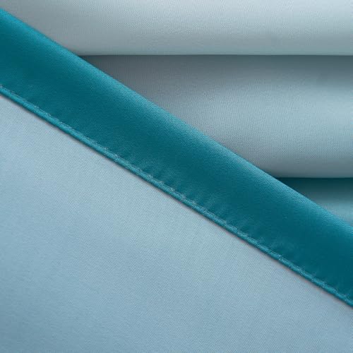 Jinchan JCCQFOMBRE-7072C10 Teal Ombre Shower Curtain, Waterproof Fabric Shower Curtains thumb #6