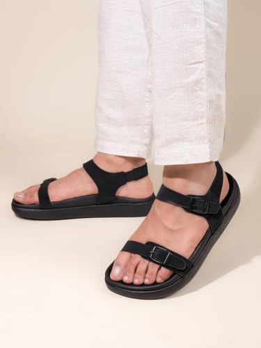 Image of FENTACIA Men Ankle Strap Sandals