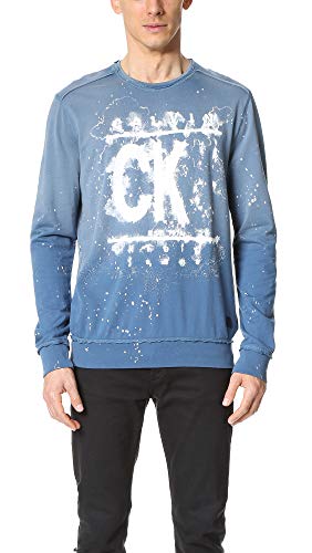 Calvin Klein Jeans Men's Watermark Crewneck Terry Sweatshirt