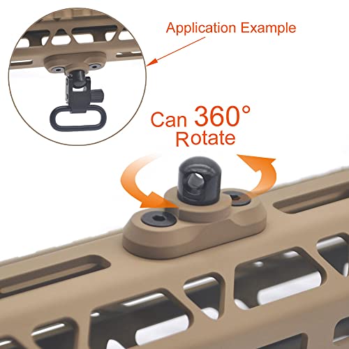 Image of Sling Swivel Stud Mount Adapter 2 Pack-Tan