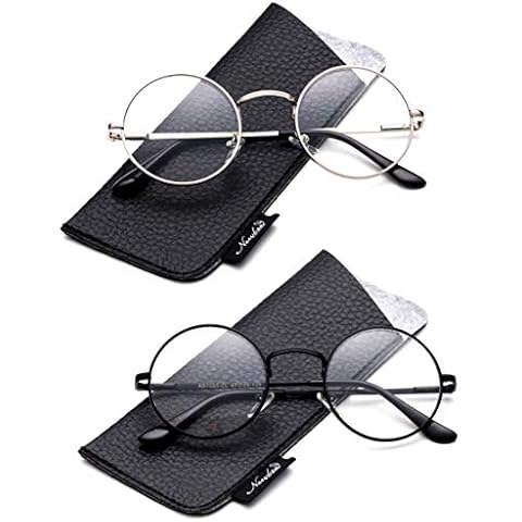 Quality Unisex Retro Round Reading Glasses Cover
