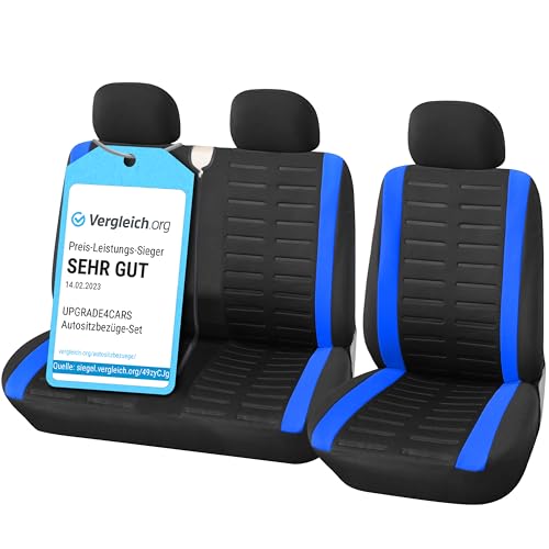 Upgrade4cars Fundas Asientos Furgoneta Universal para Delantero | Funda para Asiento Camion | Accesorios Interior Universal