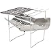FYHH-JZHY BBQ per Picnic Giardino Terrazza Campeggio Viaggi Fornello da Campeggio Portatile Pieghevole in Acciaio Inox Barbecue A Carbone Grill Camp Firepit Ou (BBQ)