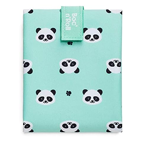 Roll'eat - Boc'n'Roll Animals | Reusable Ecological Sandwich Wrap | BPA Free | Panda Cover