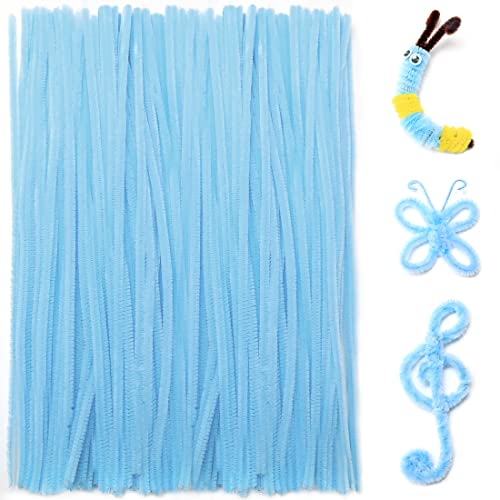 Image of Praisebank Light Blue Pipe Cleaners for Crafts, 200pcs