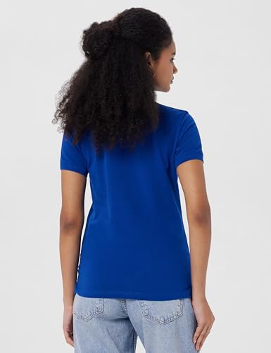 Image of U.S. Polo ASSN. Women Cotton Solid Regular Fit Polo Shirt