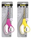 Scotch Tijera Multipropósito de 8 pulgadas (20.3 cm), Color Rosa/Amarillo