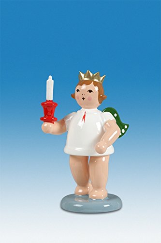 Gel d'avènement ange de Noël en bois Rudolphs Schatzkiste bougie décoration 6 cm