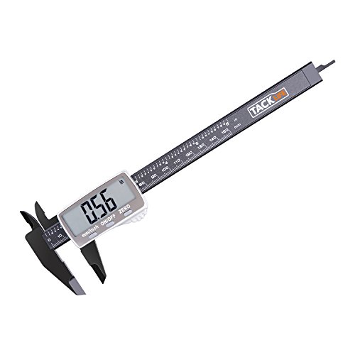 Calibre Digital 0-150mm TACKLIFE Pie de Rey de Alta presi�n, Calibrador Micr�metro de pantalla LCD, Protecci�n aislamiento, Digital Calibre di�metro interior, exterior, profundidad y escalera DC01
