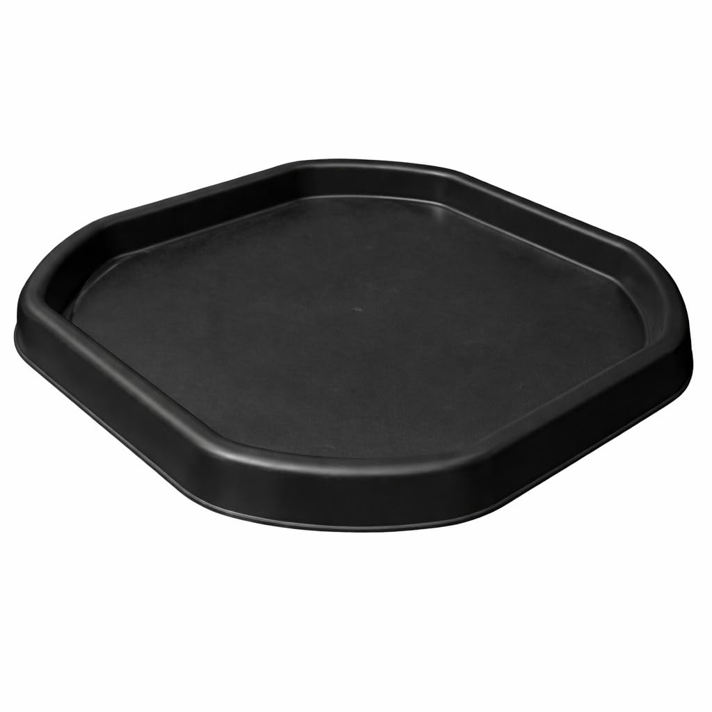 Ketoplastics Black Durable Plastic Cement Mixing Tray For Concrete Cement Sand Plastering Builders Building Material Construction Tool (Medium) Garden Or Workplace Builders Spot