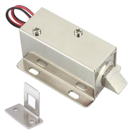 Serrure électromagnétique, Conception étanche Installation Simple Serrure électrique Solénoïde pour Tiroir D'armoire de Placard de Porte (24v)