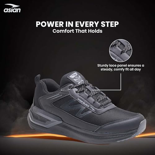 Image of ASIAN Civic-01 Men's Sports Running Shoes | Lightweight Sneakers with Breathable Mesh Upper, Shock-Absorbing Cushion Midsole & Non-Slip Outsole for Running, Walking & Gym