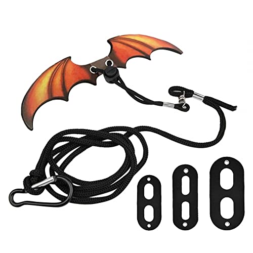 Image of DONGKER Bearded Dragon Leash Harness,3 Size Adjustable Leather Lizard Wing Harness Leash for Lizard Amphibians Small Animals