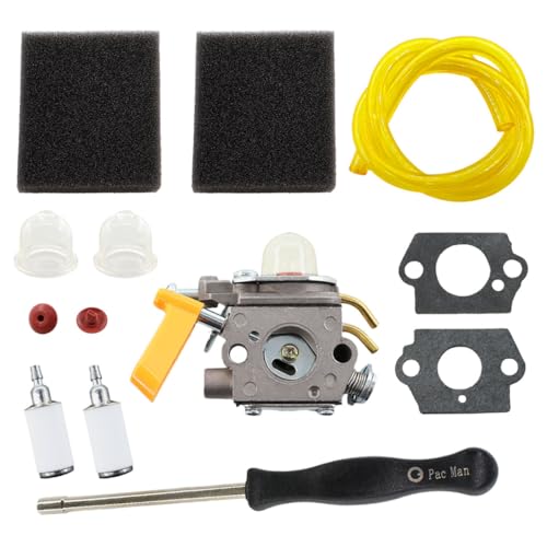 MCHNIC Kit d'entretien carburateur pour débroussailleuse Homelite Ryobi 26cc 30cc Zama C1U-H60, RBC30SESA Ruixing H142R H142A remplace 5131028856 308054043...