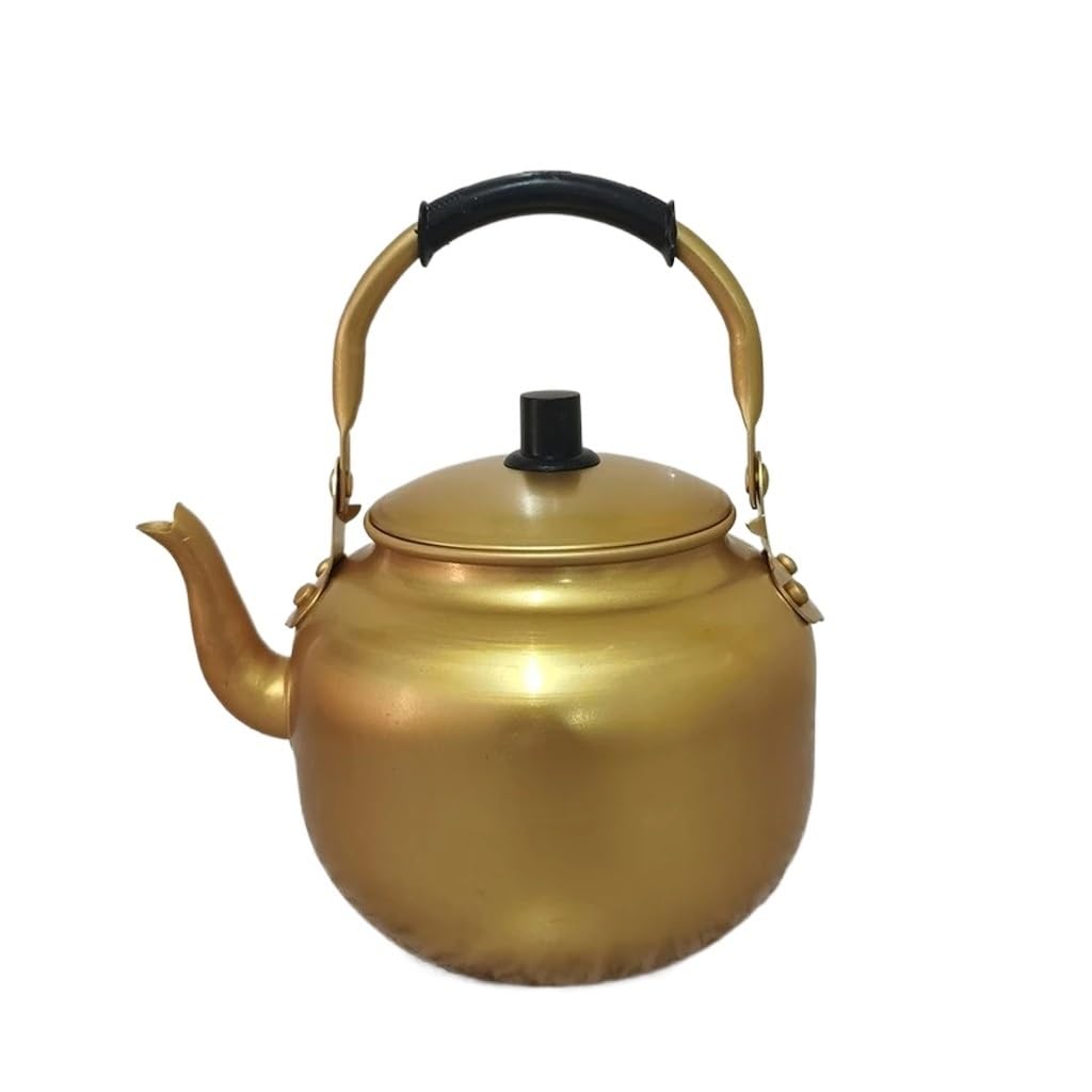 Marmite à riz en aluminium épais Bouilloire bouillante jaune durable