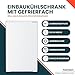 homeX CFB1181E Einbaukühlschrank mit Gefrierfach, 88cm Nische - 118 Liter, Schlepptürtechnik, LED-Beleuchtung, leise 37 dB, Türanschlag wechselbar, 4-Sterne Gefrieren, Einbau Kühlschrank