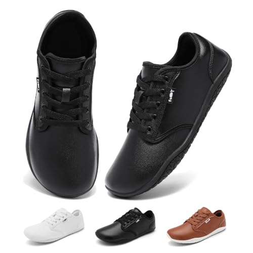 Geweo Barfußschuhe Herren Barfuss Schuhe Damen Barefoot Shoes Schwarz 40EU