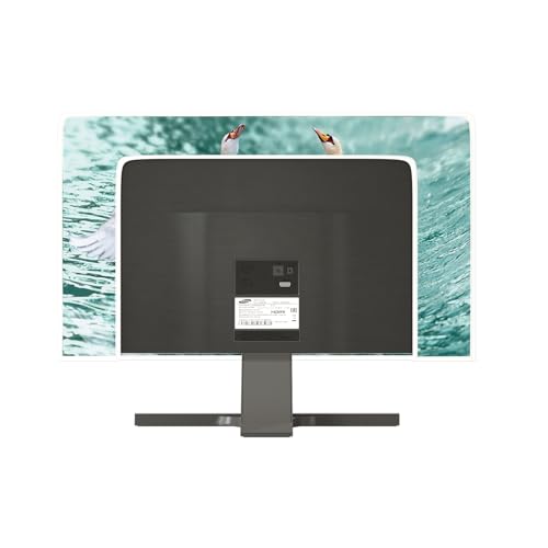 Image of Swan Waterproof Screen TV Cover 50,51,52 Inch Swans in The Water Weatherproof Dust-Proof Anti-Scratch Anti-Static Television Covers for LCD LED PC Desktop and Home Hanging TV Decorations