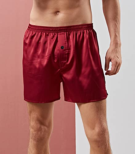 Mens Satin Boxer Shorts Silky Underwear Silk Sleep Pajama Bottoms Silk Boxers for Men2