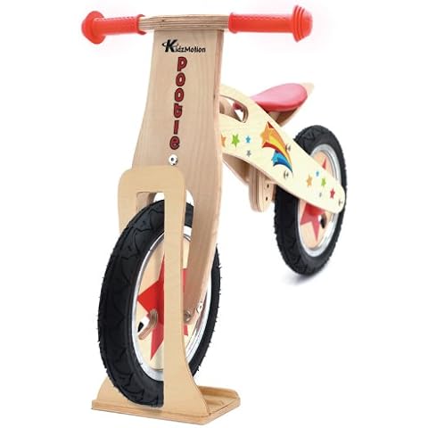 Kidzmotion Pootle Wooden Balance Bike with stand Cover