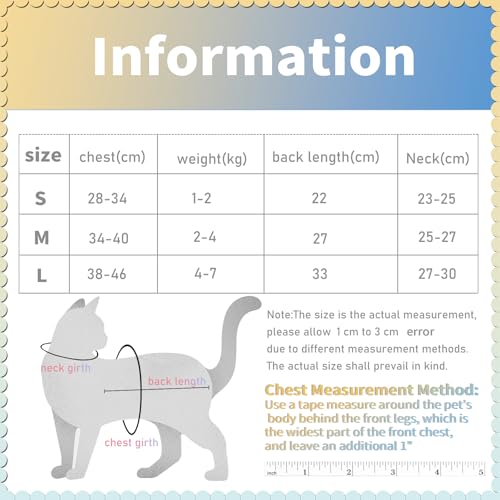 CGLRybO-Katzenbody-Nach-Op-Kastration-Haustier-medizinisches-chirurgisches-Hemd-Operationsgenesungsanzuge-fur-Katzen-StilLutscher-L | Dealmeister.io Alt tag für bilder post titel