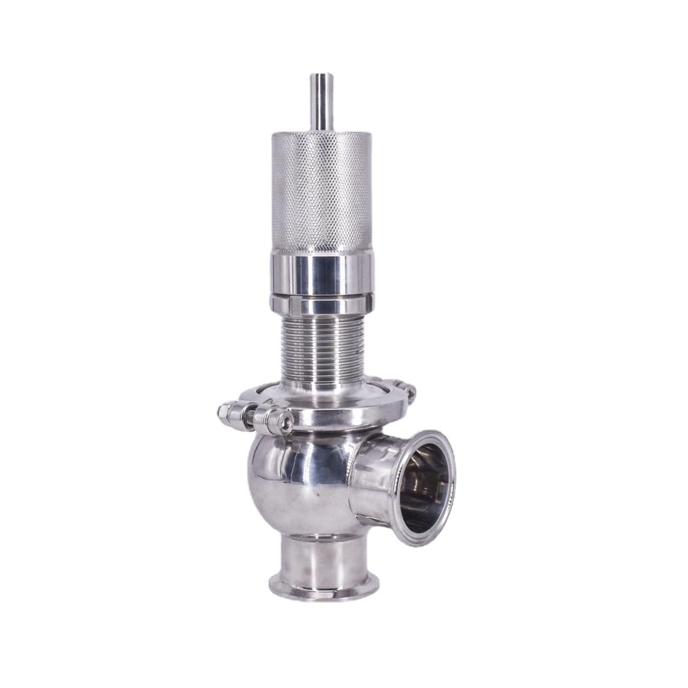 Rura 76 mm X 3 "Potrójny zacisk Regulowany zawór bezpieczeństwa nadmiarowy ciśnienia Sanitarny SUS 304 Stal nierdzewna Płynny gazowy produkt do parzenia