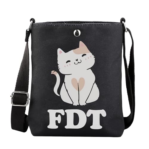 MAOFAED FDT Crossbody Bag, Funny President Election Gift, Vote Day Gift, Cat Lady Gift, Cat Lover Present