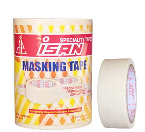ISAN® Paper Masking Tape 36mm (1.5" Approx) Width X 50Mtr Length (4 Pcs.) (B07WRKVZP8) Amazon Price History, Amazon Price Tracker