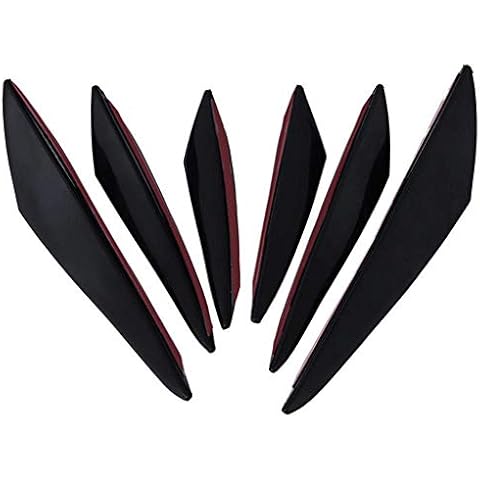 Universal Carbon Fiber Rear Bumper Spoilers Cover