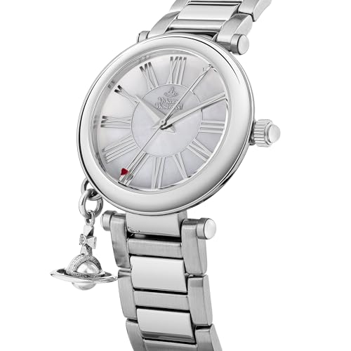 Vivienne Westwood Mother Orb Ladies Quartz Watch with Silver Dial and Silver Stainless Steel Bracelet VV006PSLSL2