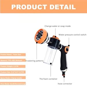 Pup jet dog wash hose nozzle foam sprayer horse sprayer soap dispenser bottle nozzle for pet showering car washing watering plants patio   cucciolini doodles