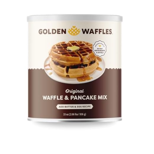 Golden Malted Waffle and Pancake Flour, Original, 33-Ounce Can