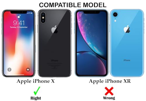 Image of Jkobi Hybrid Back Cover Case for Apple iPhone X (Shockproof with Polycarbonate Clear Panel | Professional Black)