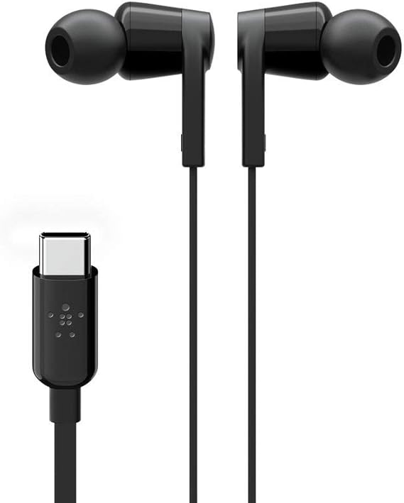 Belkin SoundForm Wired Earbuds with USBC Connector, InEar Earphones w
