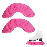 YAZWUR 1 Paar Kufenschoner Schlittschuhe, Schlittschuhschoner, Elastische Kufenstrümpfe, Guards Zubehör, für Hockeyschlittschuhe und Eiskunstlaufschuhe(rosa)