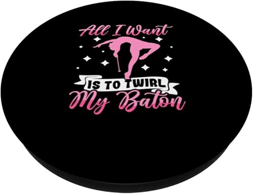 Miniatura 2 de Twirler Majorettes All I want is to twirl my Baton Twirling PopSockets Swappable PopGrip