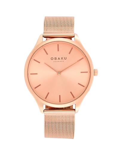 Image of Obaku Tang Lille Roses Analog Gold Dial Women's Watch-V260LXVVMV